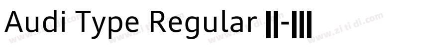 Audi Type Regular 字体字体转换